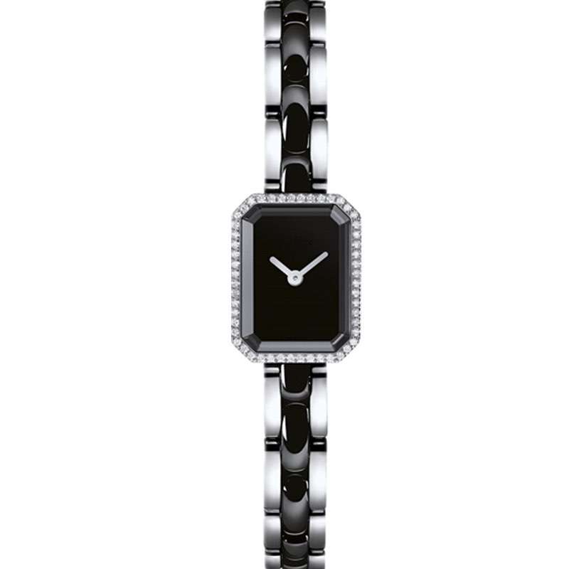 premiere-mini-watch-black-silver-diamond-black-ceramic-steel-packshot-default-h2163-8825150832670