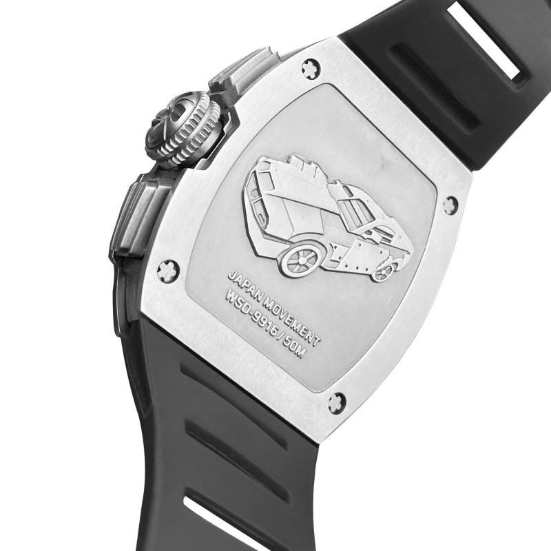 CMW-8048 Mens Skeleton Machine Automatic Viking Silvery Watch Custom Logo