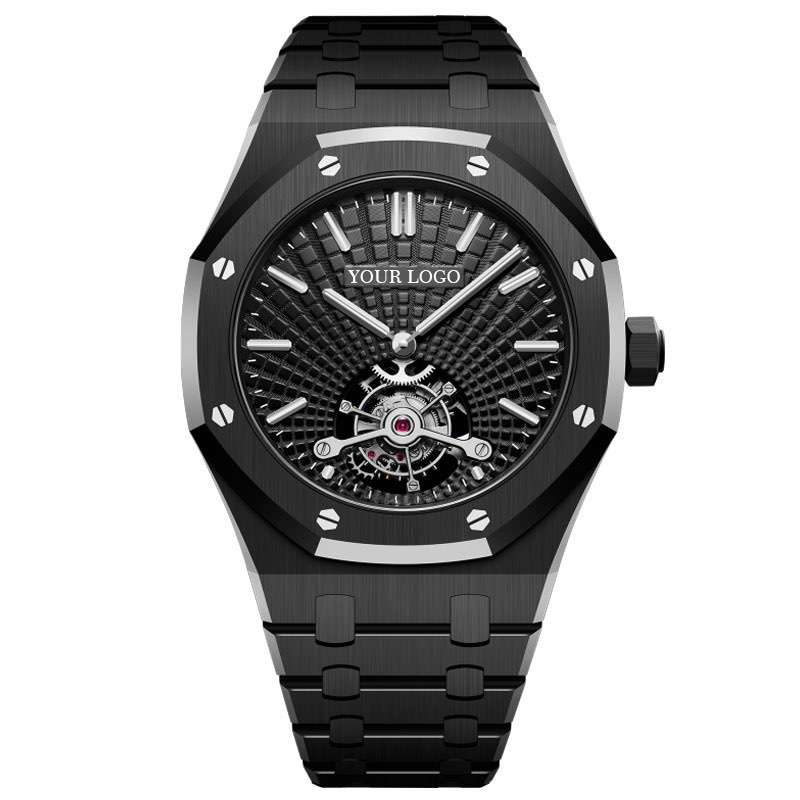 Full Steel Skeleton Men Watch