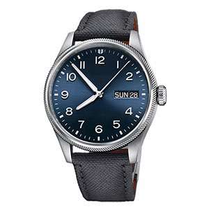GM-7036 Hot Sale Business Style Navy Sun-ray 3 Hands With Date Window Quartz Watch For Man Custom