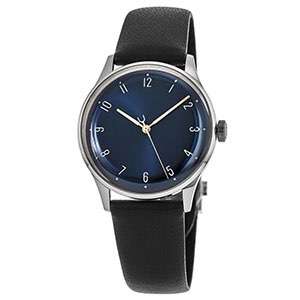 GM-7044 Top Quality Mens Watch Simple Style Blue Watch Leather Band For Men China Stainless Steel Watch