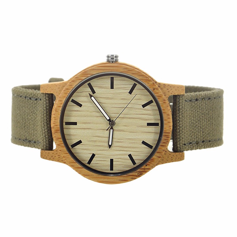 Nylon Strap Wood Watch