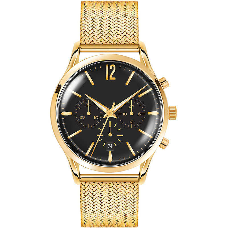 Black Gold Watch Mens