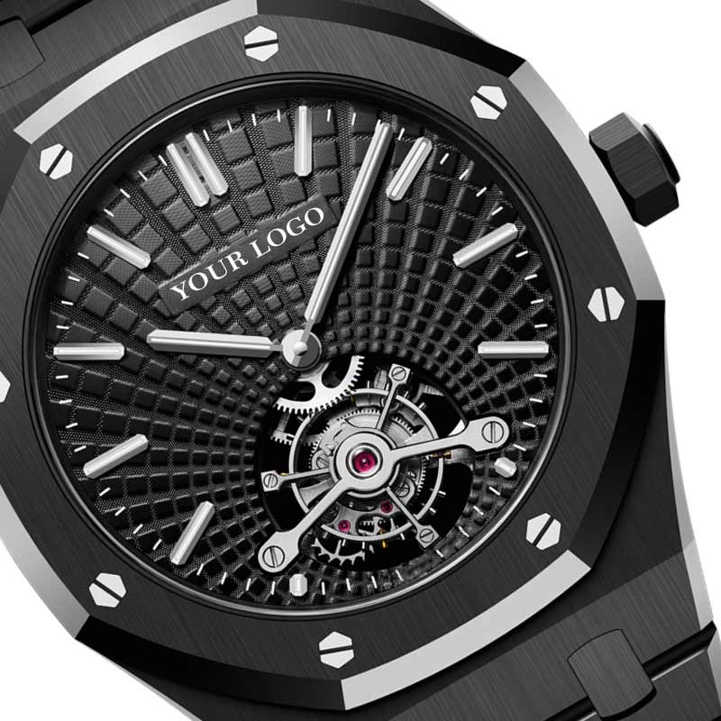 Full Steel Skeleton Men Watch