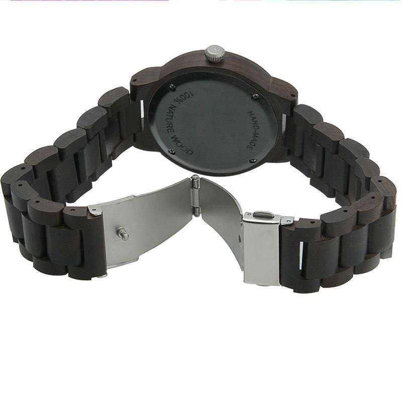 GW-7010 Wood Black Watch Men Custom Logo