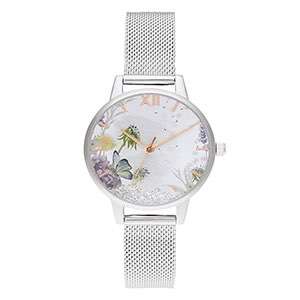  Colorful Dial Ladies Trending Watches With Stainless Steel Mesh Strap GF-7025
