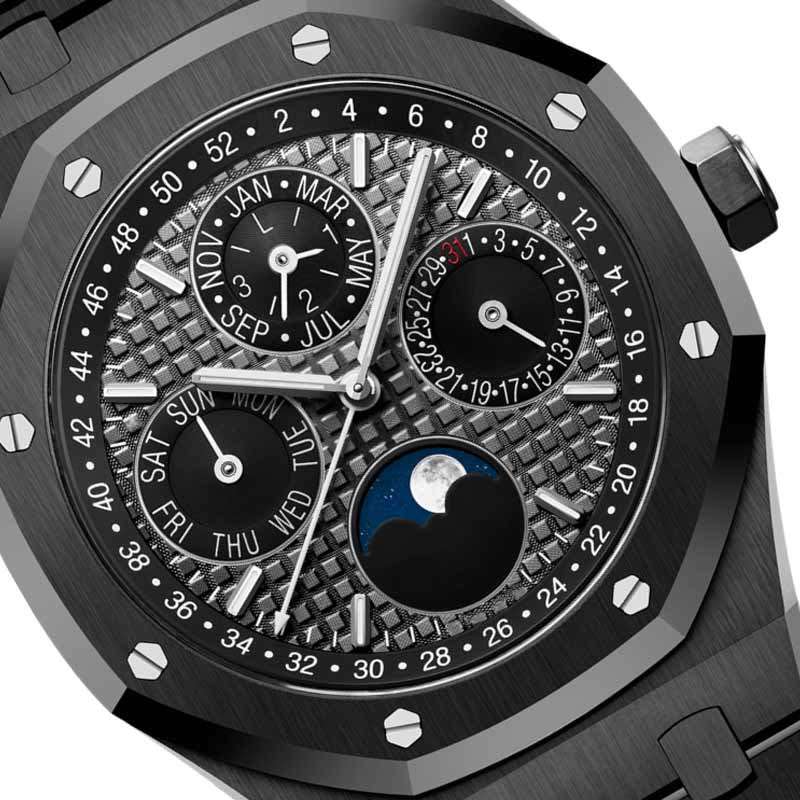 GM-8021 New Arrival Multifunction Men Wrist Watch Luxury Moon Phase Custom Logo Mens Watch Full Steel Waterproof Watches