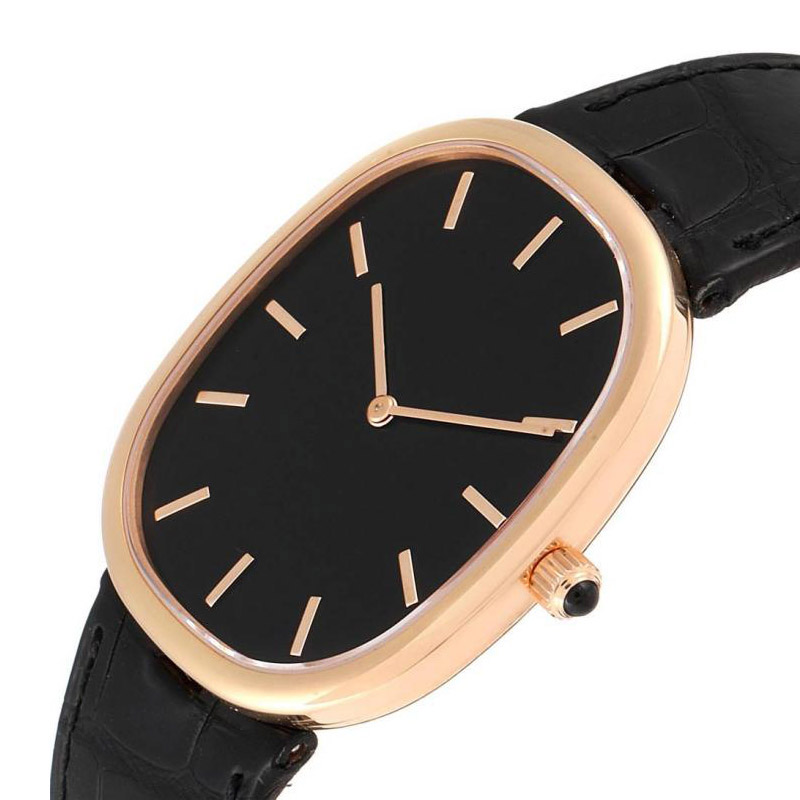 GF-7097 Elegant Ladies Watch Black Watch With Oval Case Wholesale Price Watch Factory In China