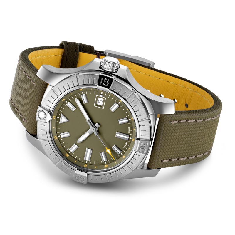 Green Fashion Men's Watch With Calendar Window Watch of Wrist of Mesh Belt with Men Custom Automatic Watches GM-8084