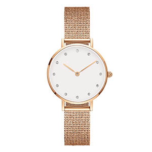 GF-7098 Rose Gold Watches For Women Good Quality Simple Style New Coming Mesh Band Ladies’ Watch