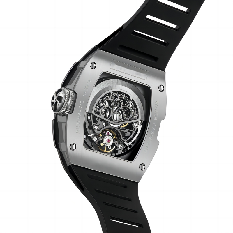 CMW-8062 Chronograph Watches for Men Big Face Stainless Steel Men Waterproof Men Skeleton Watch