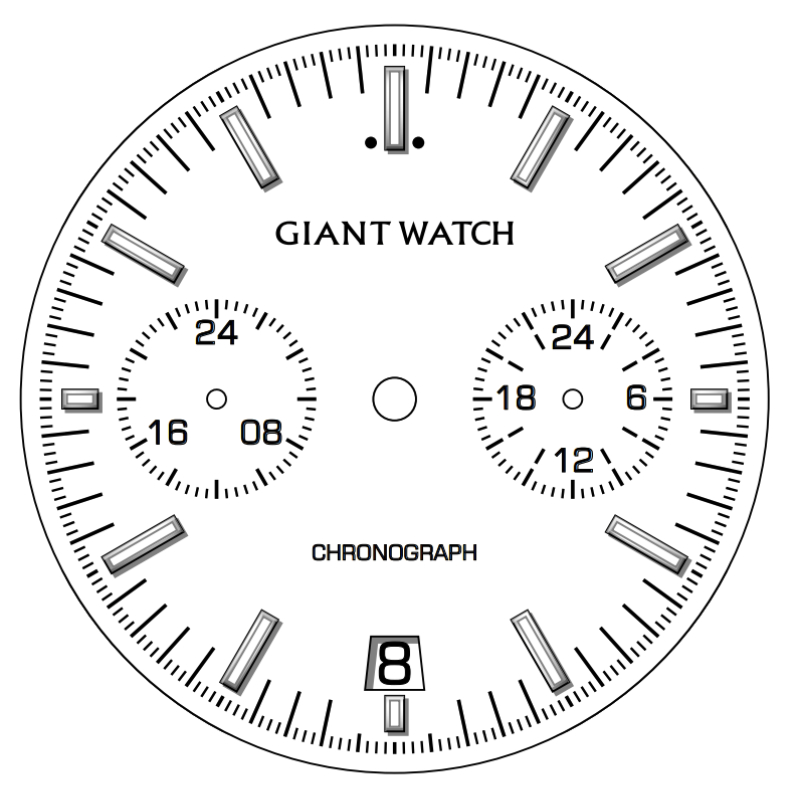 GM-2416 Men's Watch Ceramic Watch Japanese Quartz Movement Watch Fashion Business Watch Waterproof OEM