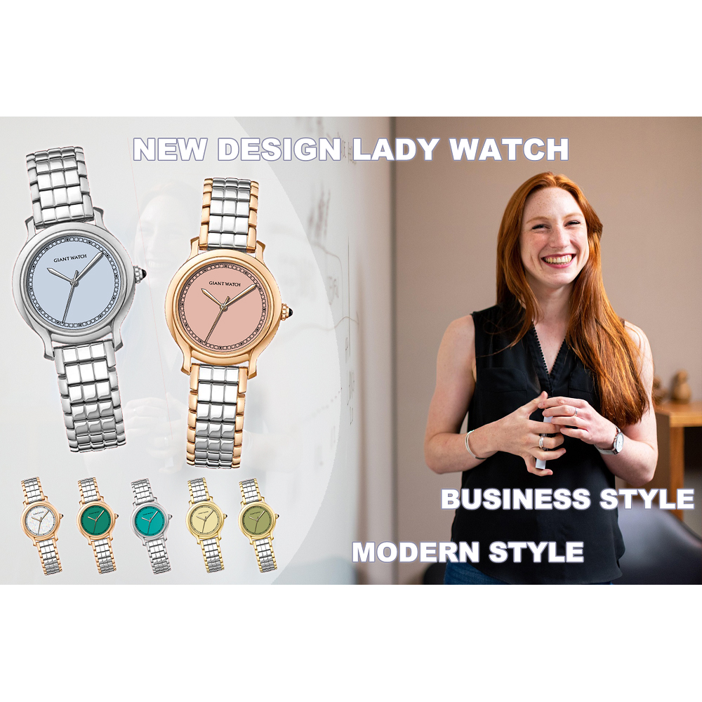 GM-S04 Women’s 3ATM Waterproof Watch Lattice Design Watch Strap Minimalist Style Watch