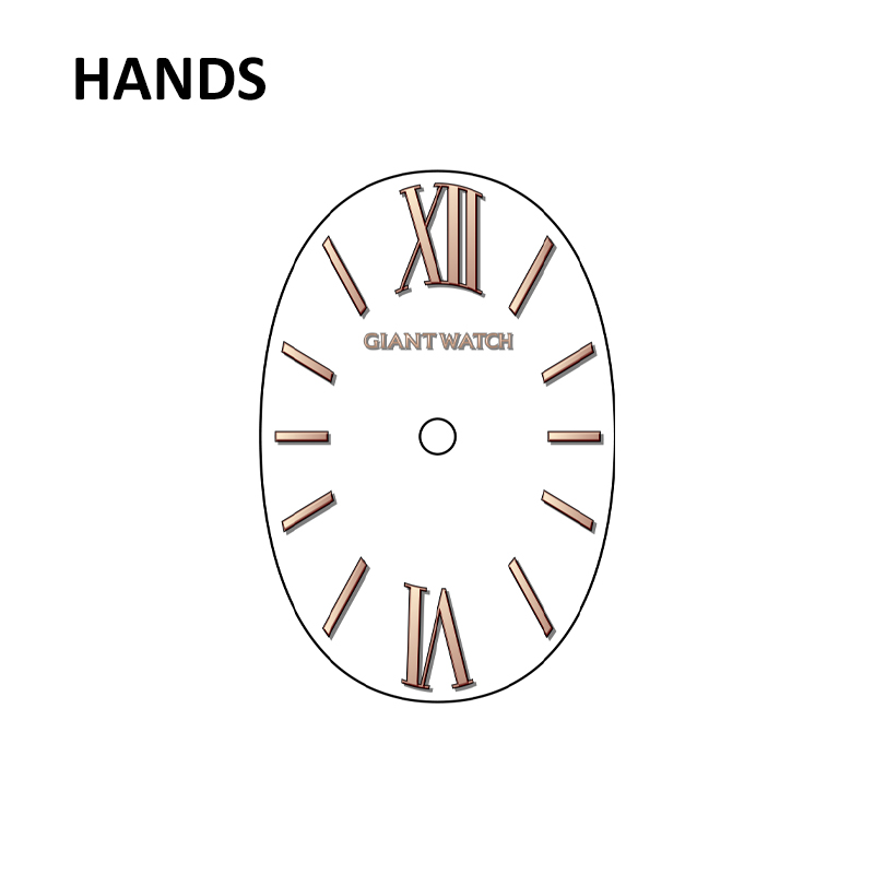 S09 Fashionable Elliptical Women's Timepiece: PC11 Mech, Bathtub Case 36mm Stainless Strap