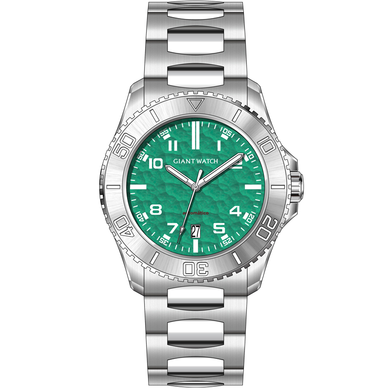 S11 Classic 42mm Men's Automatic Watch - Stainless Steel Case & Band, Textured Dial Options, Luminous Hands/Indices