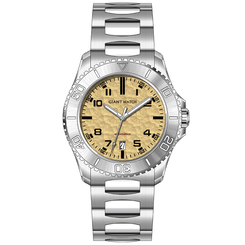 S11 Value Automatic 42mm Watch - Miyota 8215 Engine, Sunray/Hammer Dial, 5ATM, Japan Lume, Solid Link Bracelet