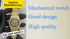 Full iced mechanical watch-