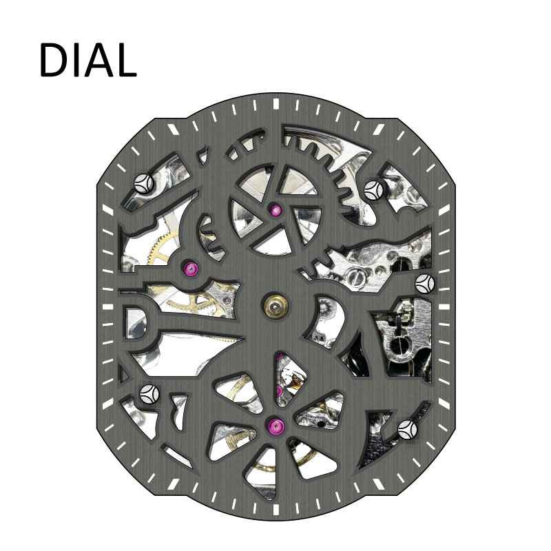 New Irregular Mechanical Watch Men Fashion Waterproof 5Bar Steampunk Hollow Alloy Case Customer Logo OEM Tourbillon Watch