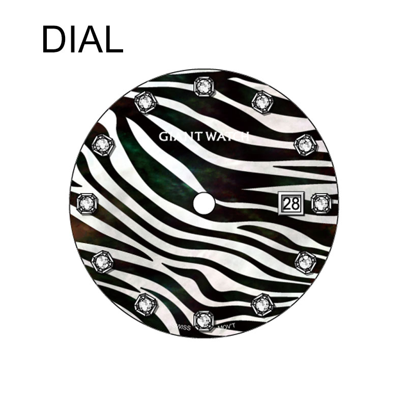 Classic Men's Quartz Watch Fashionable Waterproof Luminous Diamond Watch Leopard Print Watch Suitable for Daily Wear Christmas Gift