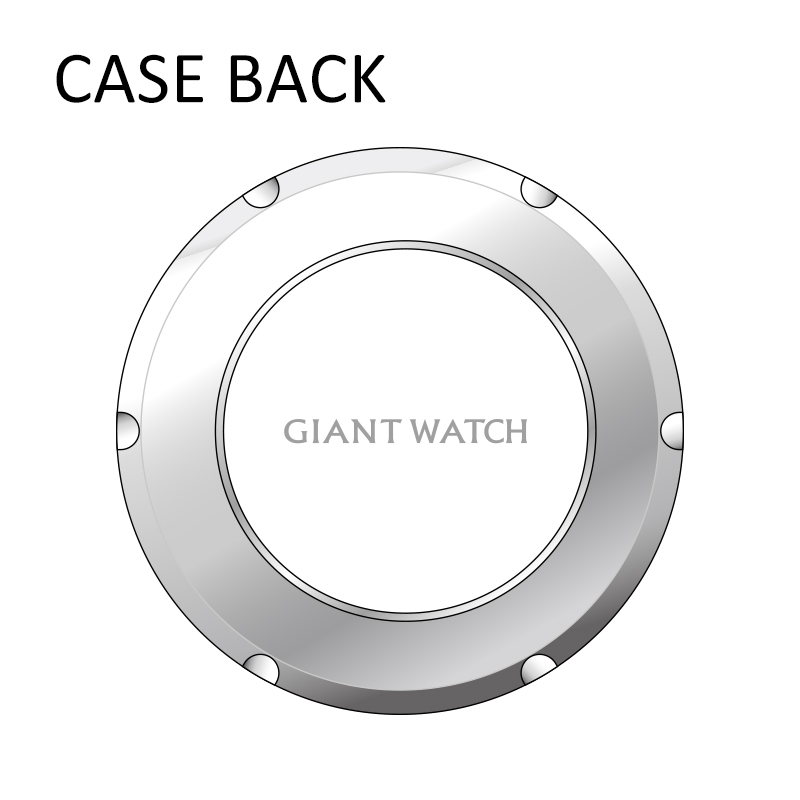 S18 Jumping Hour Watch Stainless Steel Brushed Case Polished Bevel No Hands Design Luxury Watches