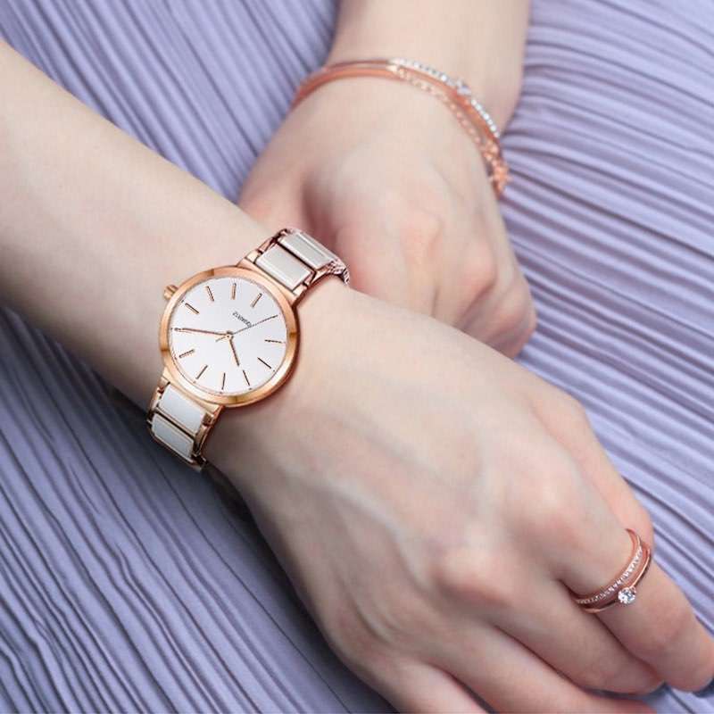 Womens Ceramic Watches Custom LOGO GF-7014