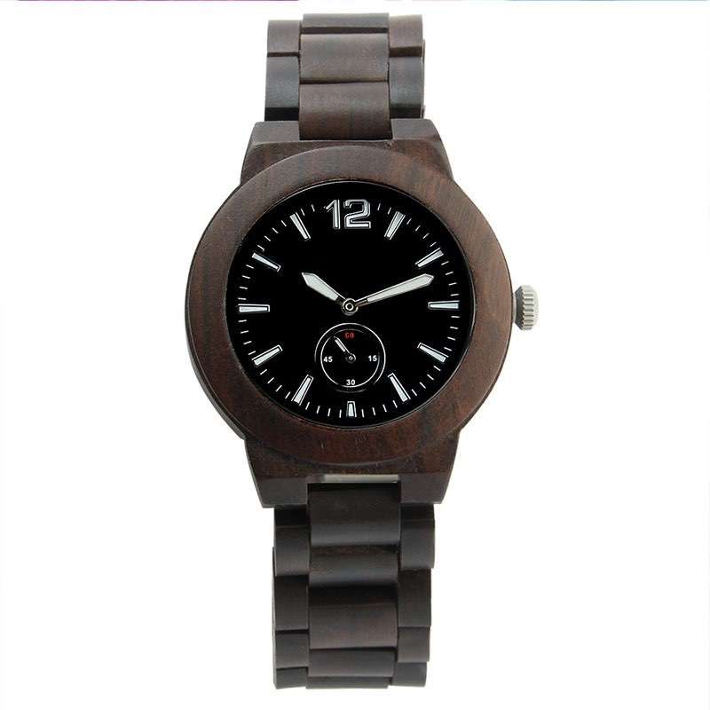 GW-7010 Wood Black Watch Men Custom Logo