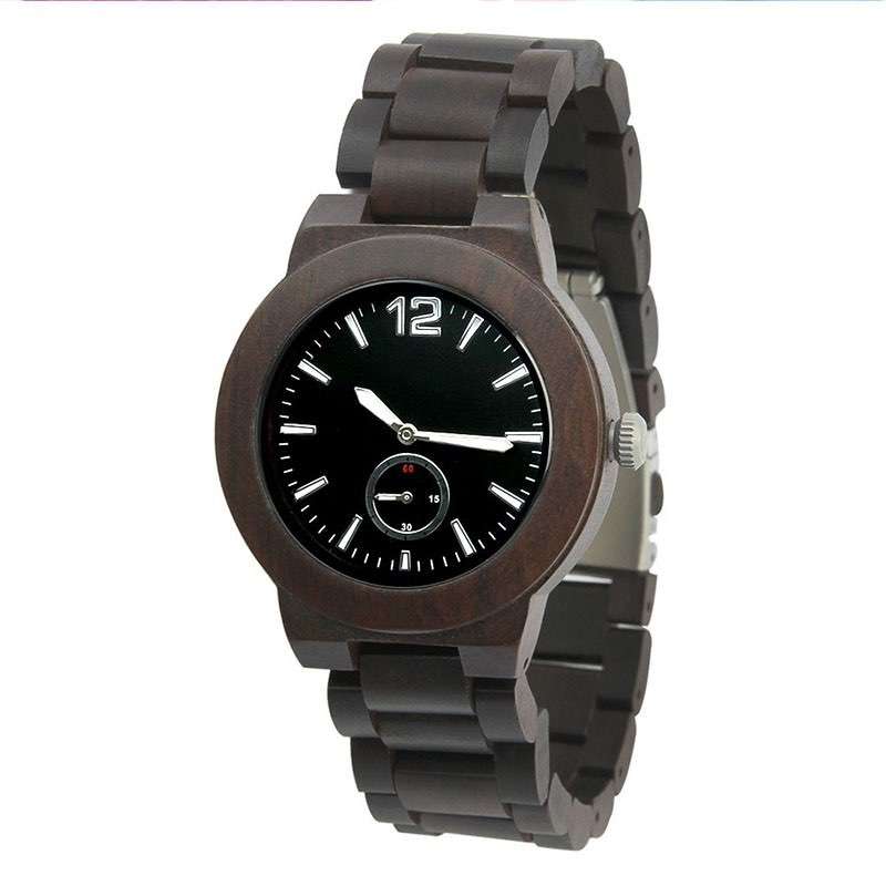 GW-7010 Wood Black Watch Men Custom Logo