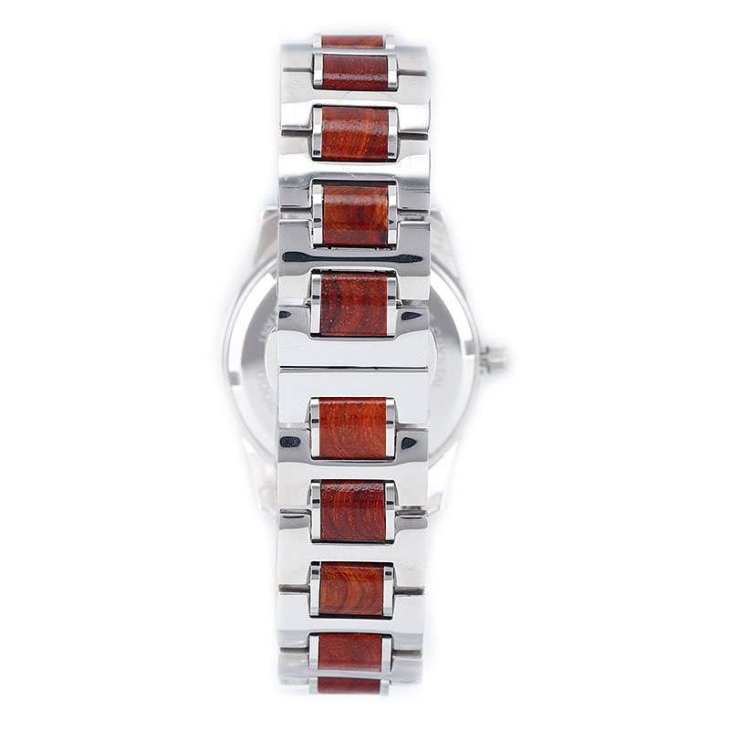 Steel+ Wooden Watches Women GM-7017 OEM Watches For Quality Brand Company