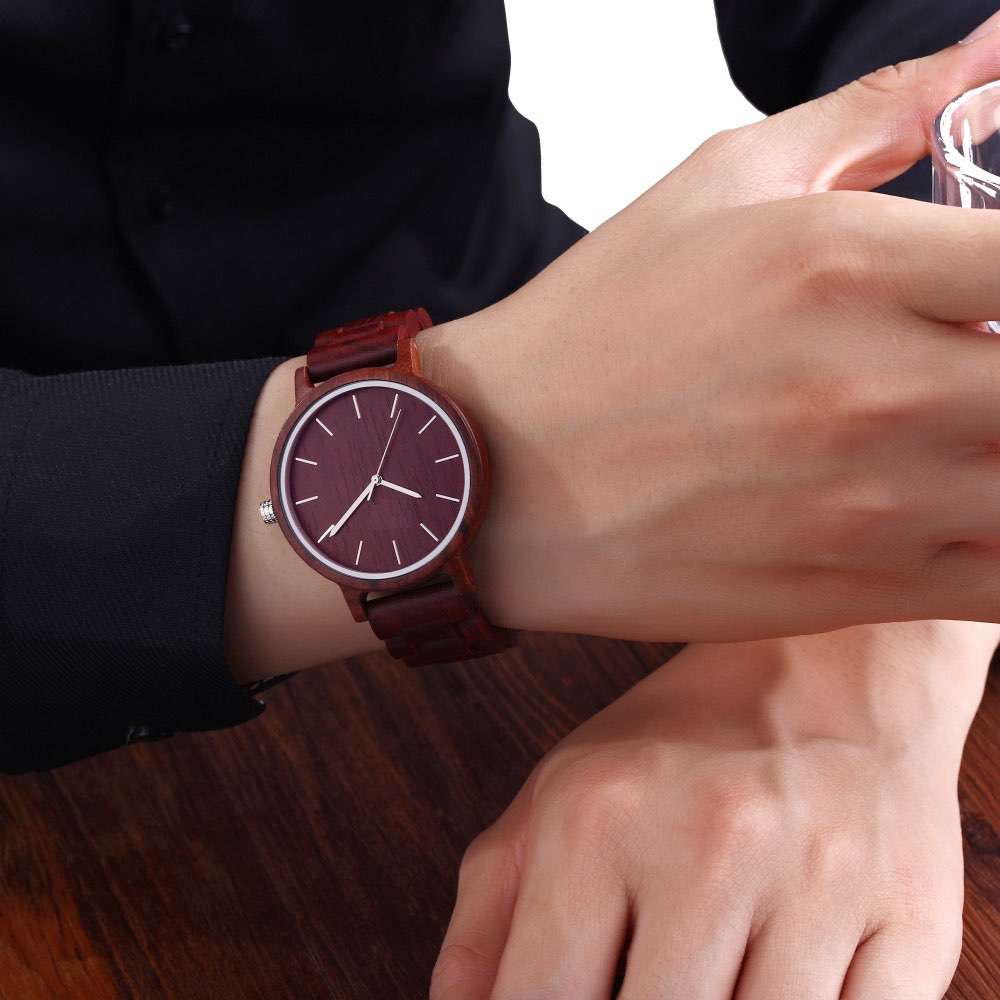  Red sandalwood watch