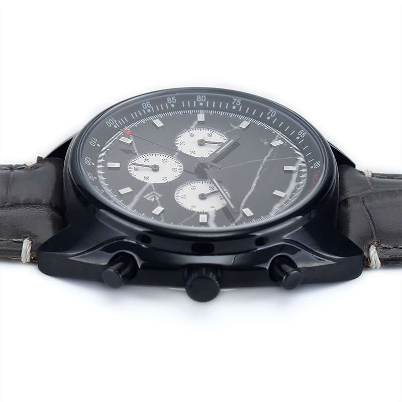 Chronograph Leather Band Watch for Men CM-8011 Customize Top 1 Manufacturer of Chronograph in China