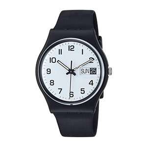  Factory Price Simple Style Black Watch With Date Window Woman Epoch Quartz Watch GF-7020