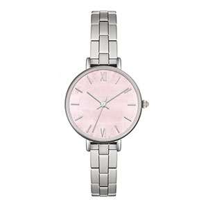 Fashion Style With Pink Dial Quartz Simple Lady Watch GF-7030
