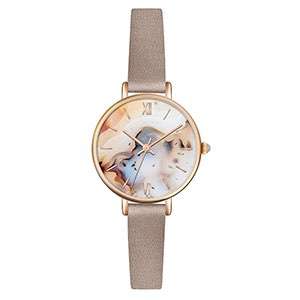  OEM Watch New Hot Ladies Genuine Leather Watch Women Watch Lady Quartz Wrist Watch GF-7033