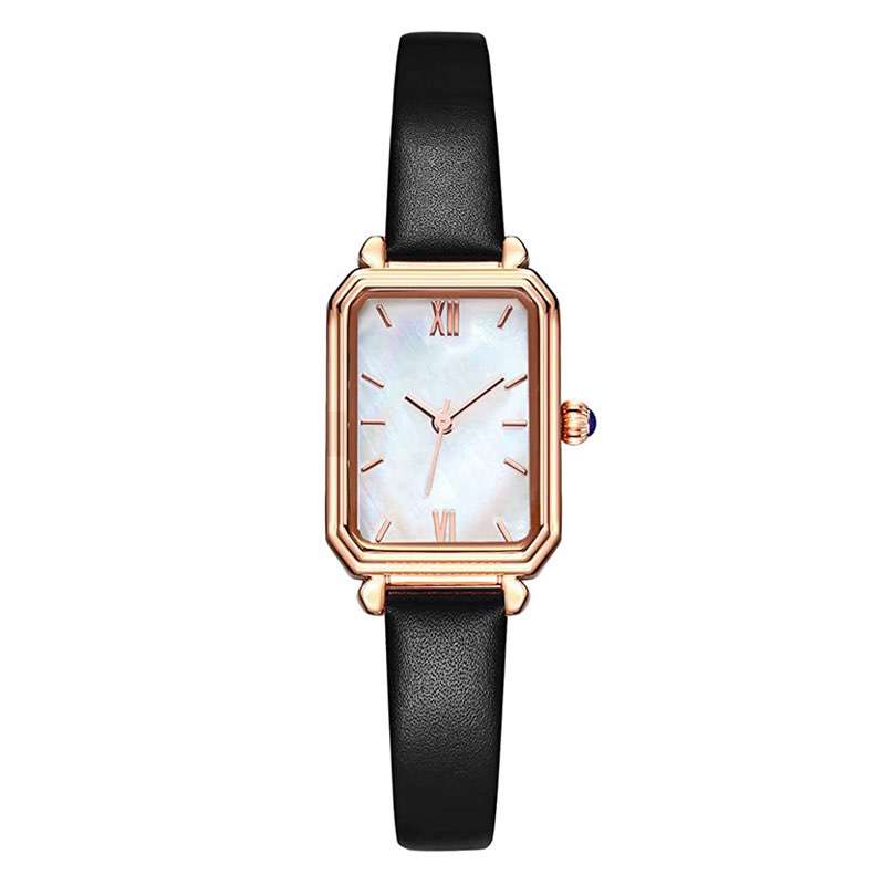 GF-7036 Fashion Style Ladies Watch Women Square Watch With Shell Dial Stainless Steel Case Watch Manufacturers In China