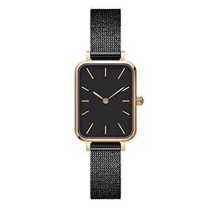  High Quality Watch With Square Dial Woman Black Watch China Watch Factory GF-7042