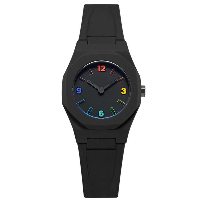 GM-8009 Multicolor Indexes Black Watch Mens Custom Logo Men Watches Minimalist Men Hand Watches