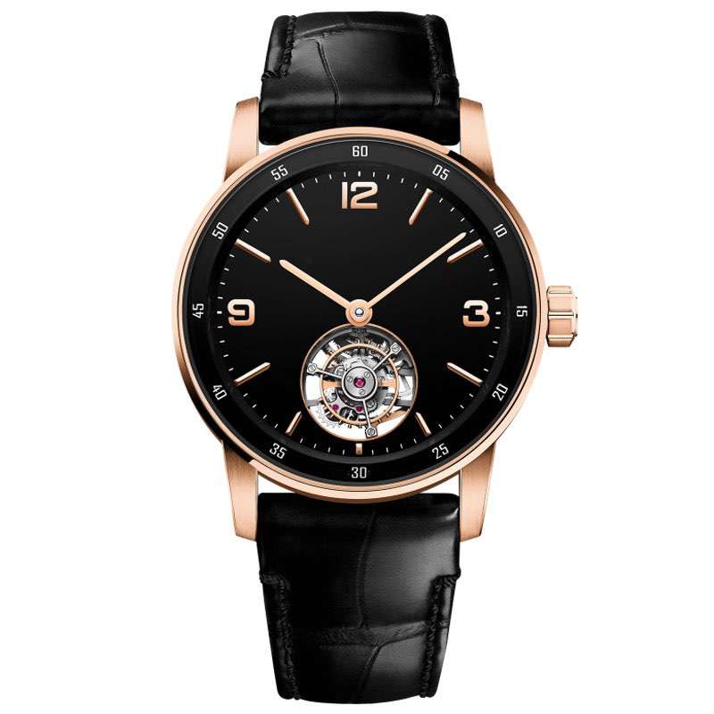 GM-8016 OEM Mens Watches Top Brand Luxury Tourbillon Watch Casual Cool Leather Strap Skeleton Men Wristwatches