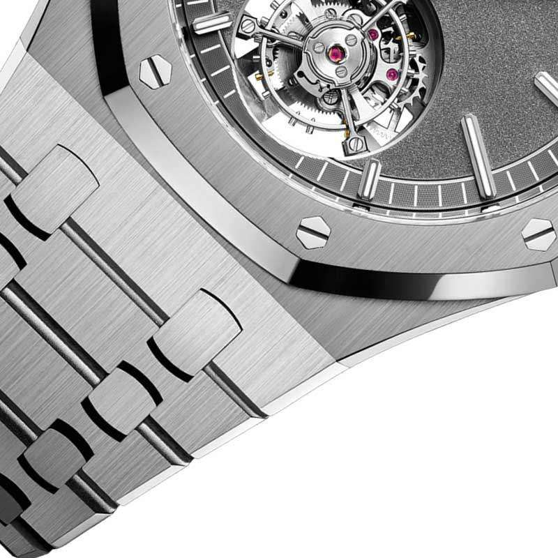 GM-8019 Custom Logo Automatic Men Watches Steel Band Silver Mechanical Skeleton Dial OEM Watch