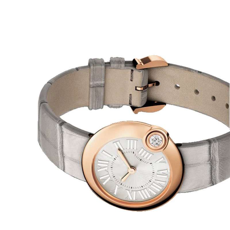 GF-7068 Elegant Round Shape Ladies Watch With Diamond Leather Strap Good Quality China Quartz Watch Factory