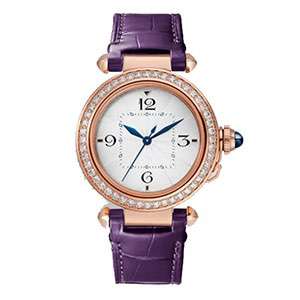 GF-7070 Ross Gold Case With Purple Band Ladies Watch Top Quality Stainless Steel  Ladies Fancy Quartz Watch
