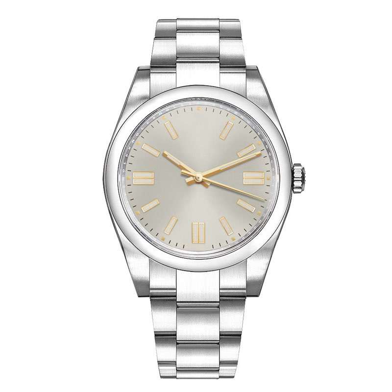 GM-8049 Steel Color With 3D Hour Effect Mens Watch Simple Style Good Quality Watch Manufacturer In China