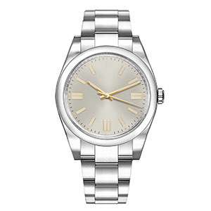 GM-8049 Steel Color With 3D Hour Effect Mens Watch Simple Style Good Quality Watch Manufacturer In China