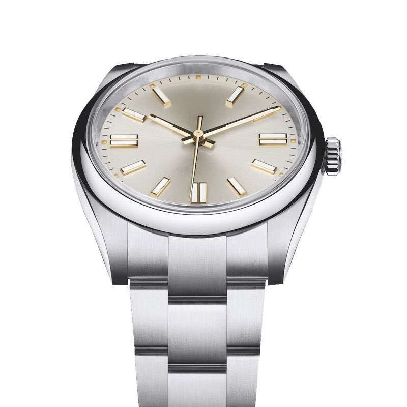 GM-8049 Steel Color With 3D Hour Effect Mens Watch Simple Style Good Quality Watch Manufacturer In China