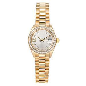 GF-7071 Whole Gold Color Ladies Watch With Diamond Bezel Top Quality Stainless Steel Quartz Watch Custom Logo