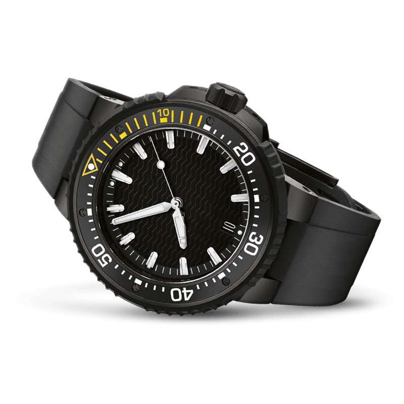 GD-1006 Sports Style Watch Men's Diving Watch Black Silicone Band Men's Waterproof Watch High Quality Watch Manufacturer