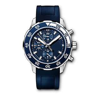 GD-1017 Sport Style Unique Blue Dial 6-hands Chronograph Diver Watch China Custom Watch Factory