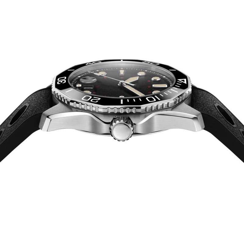 GD-1025 Top Quality Diver Watch Unique Texture Black Dial 3D Hour Mark Chinese Watch Factory Accept Custom Logo