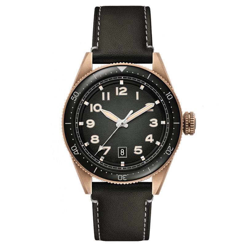 GD-1028 Copper Color Case With Texture Dial Mens Watch High Quality Diver Watch For Man Custom Logo