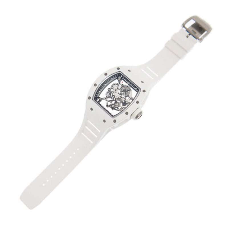 GM-1124 Fashion Style White Color Mens Watch Hollow Mechanical Watch Water Resistant Watch Make From China