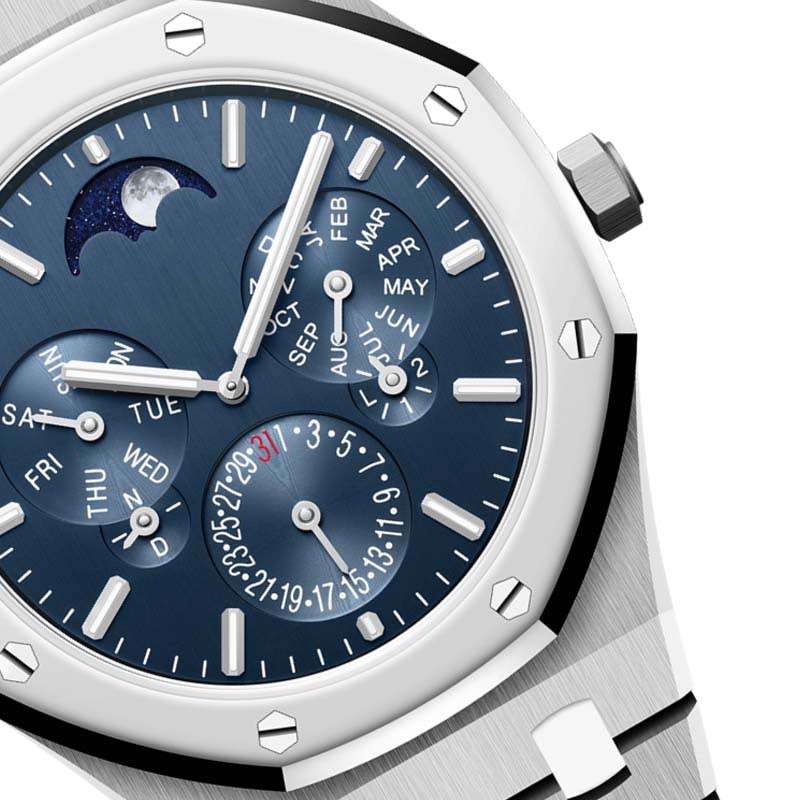  Stainless Steel Chronograph Watch With Lunar Calendar Good Quality Watch Factory In China CM-8050